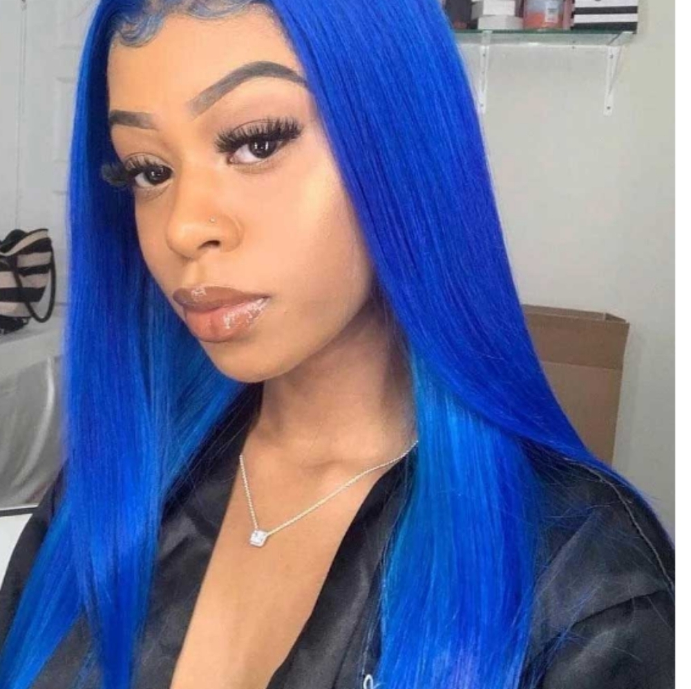 Blue pre parted lace wig π - Picture 6 of 7